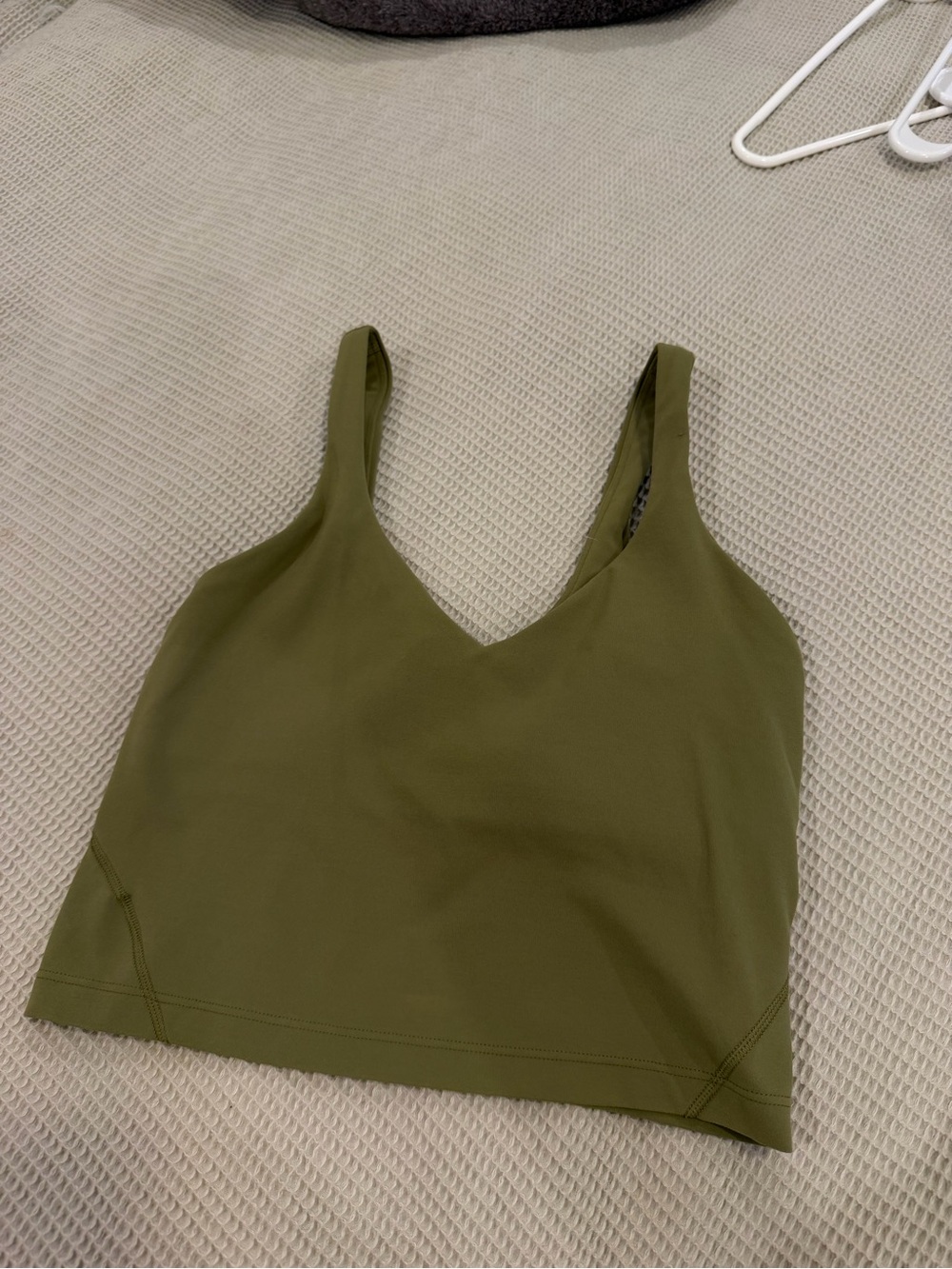 Lululemon Align Tank Olive Green V-Neck Crop Tank Top